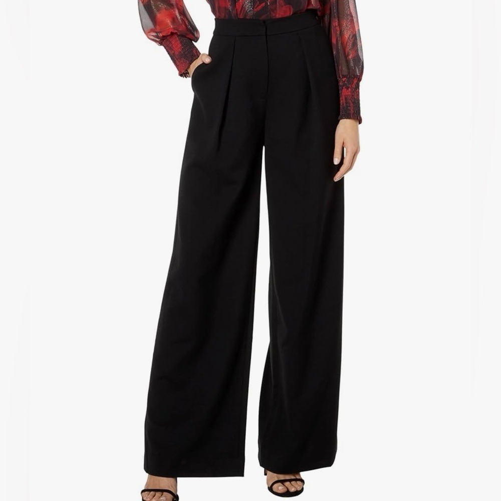 BCBGMaxAzria Black Wide-Leg Women's Trouser Size 10